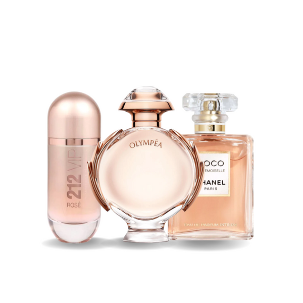 Sonderangebot: 3 Parfums – Carolina Herrera 212 VIP ROSÉ, Paco Rabanne OLYMPÉA, Chanel COCO MADEMOISELLE (Eau de Parfum)