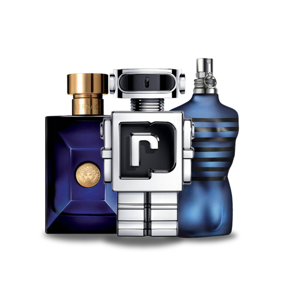 Sonderangebot: 3 Parfums – Versace DYLAN BLUE, Paco Rabanne PHANTOM und Jean Paul Gaultier ULTRA MALE 100 ml