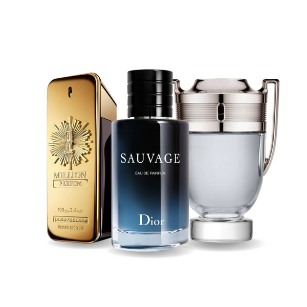 Sonderangebot: 3 Parfums – Paco Rabanne ONE MILLION, Dior SAUVAGE und Paco Rabanne INVICTUS 100 ml