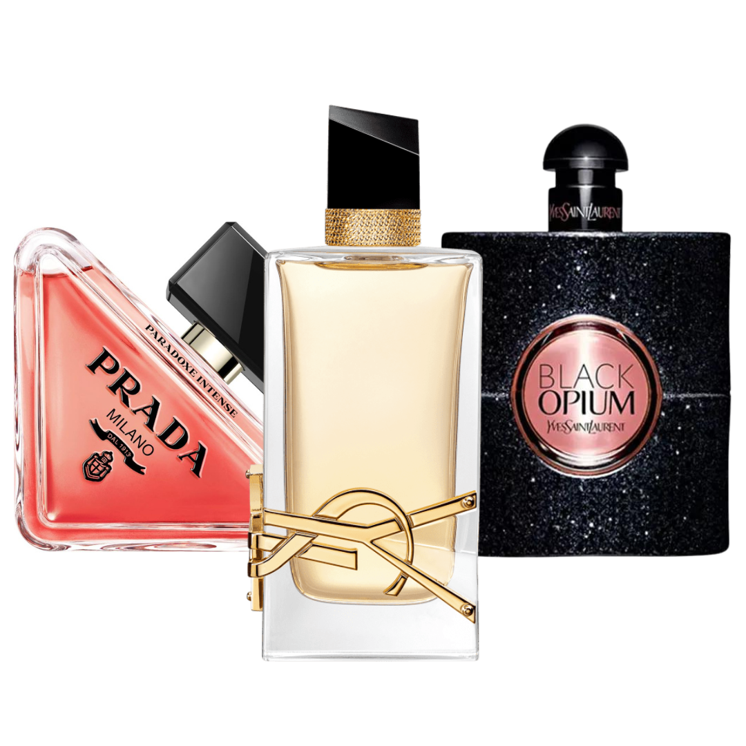 Sonderangebot: 3 Parfums – Prada Paradox, Black Opium Yves Saint Laurent und Libre 100 ml